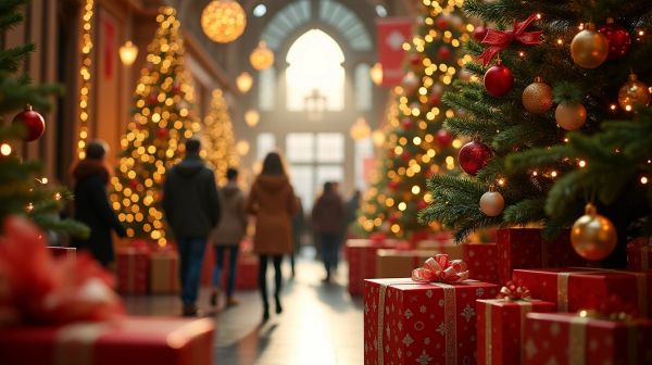 Le coin photo de Noël est devenu le vrai argument de fréquentation d'une galerie