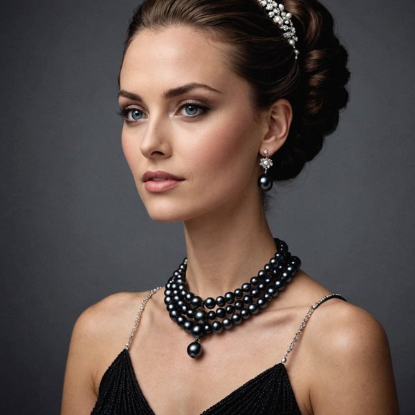 Quelle est la meilleure manière de porter des bijoux en perles noires avec des tenues de soirée?
