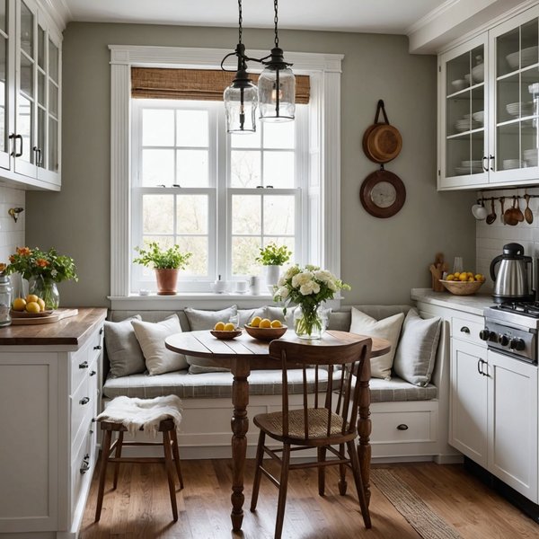 Comment créer un coin repas intime et romantique dans une cuisine de petite taille?
