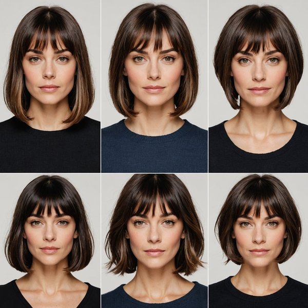 Quels styles de frange conviennent le mieux à un visage ovale?